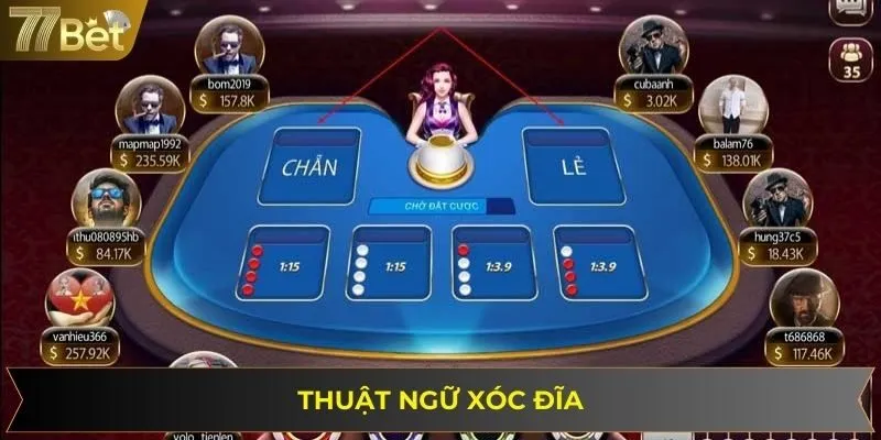 Các thuật ngữ phổ biến xuất hiện trong game xóc đĩa 77BET
